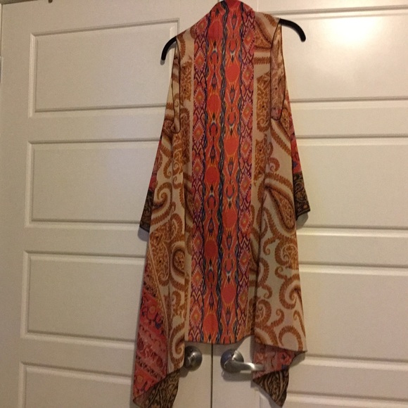 Women - Multi color coverup/kimono - Picture 2 of 5